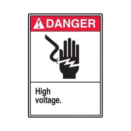ANSI DANGER SAFETY LABEL HIGH LELC109VSP